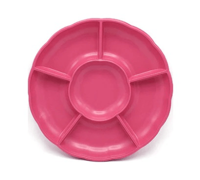 Bandeja Plastica Flor Fucsia 3u.