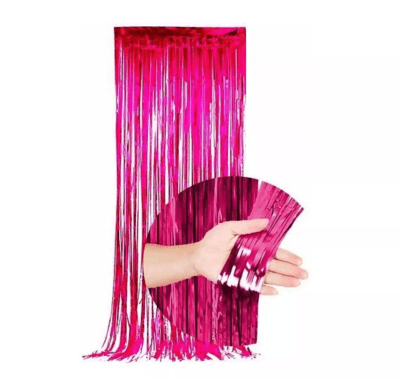 Cortina Fucsia Metalica 2x1 Metros
