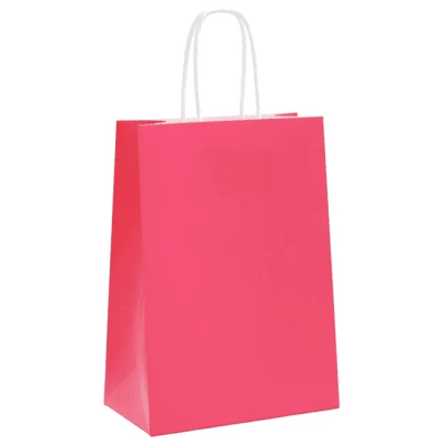 Bolsa Papel 22x27cms. Fucsia 12u.