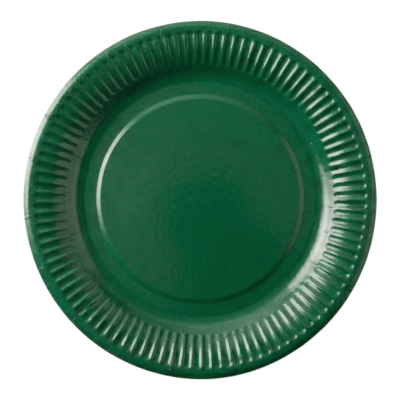 Plato Carton Verde 25u.1