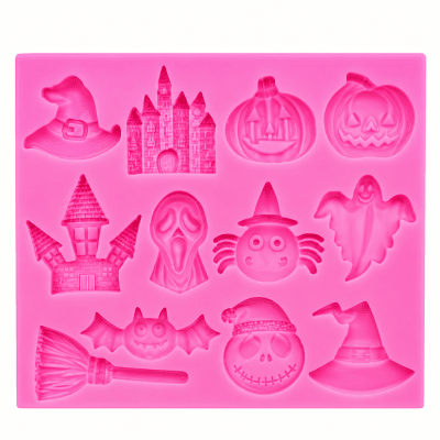 Molde Silicona Para Fondant Halloween1