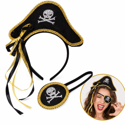 Cintillo con Parche Pirata Halloween1