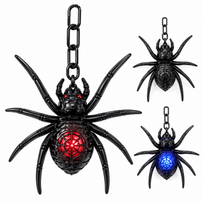 Halloween Araña Colgante Con Luz1