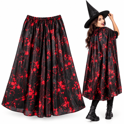 Disfraz Halloween Capa Negra/Roja 120cm1
