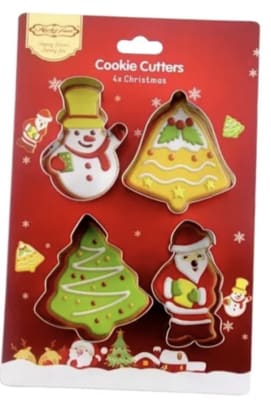 Set cortador de galletas Navidad 4psc.