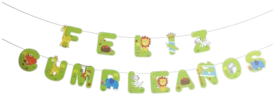 Guirnalda Feliz Cumpleaños Animalitos