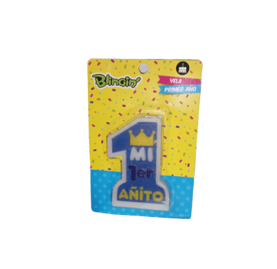 Vela Mi primer Añito Celeste