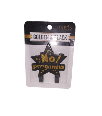 Vela No Preguntes Golden y Black x 1u.