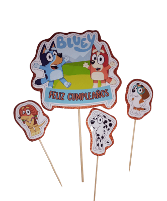 Topper Perro Bluey