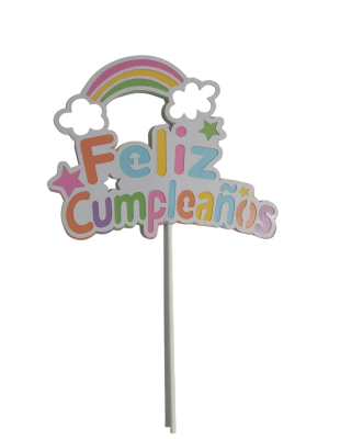 Topper Torta Arcoiris