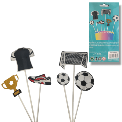 Toppers Futbol 6 pzas.