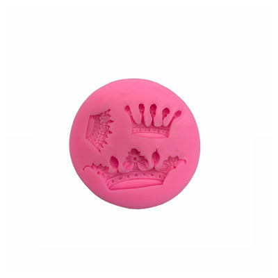 Molde Silicona para fondant corona 3 divisiones