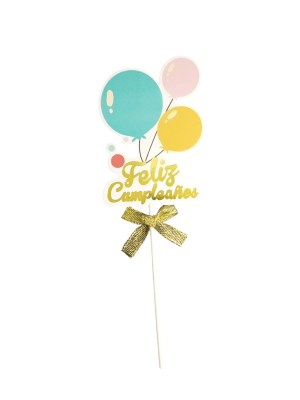 Topper para Torta Globos S.F