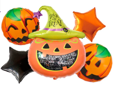 Set Calabazas Halloween 5pza1