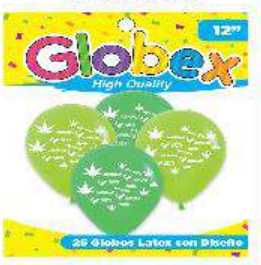 Globo Marihuana x 25u. Blingin