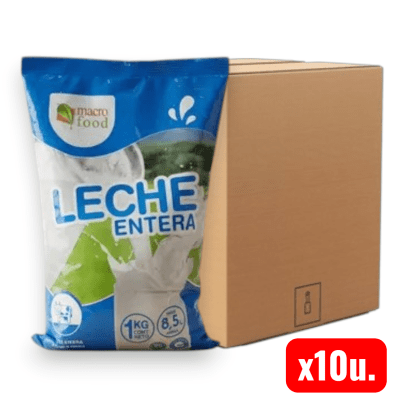 Leche Entera 26% Macro 10x1kg (Caja)