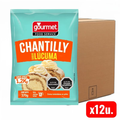 Crema Chantilly Lucuma Gourmet 12u.x370grs (Caja)