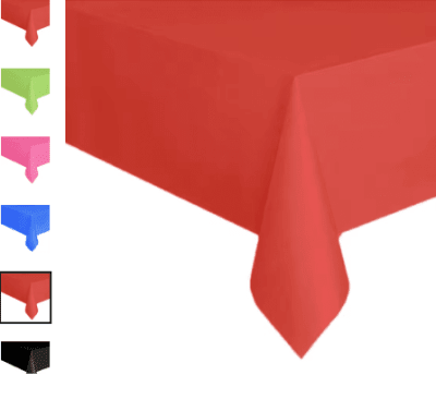 Mantel Plastico Rojo1