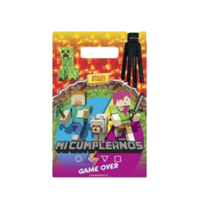 Bolsa de Dulces Minecraf 6u1