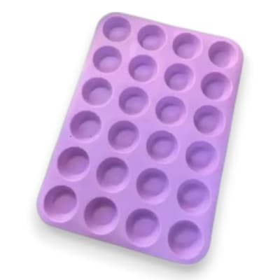 Molde cupcake silicona 24 Div.