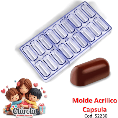 Molde Chocolate Acrilico Capsula 1u.2