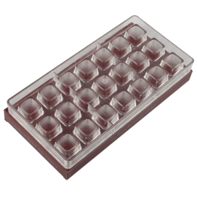 Molde Chocolate Acrílico Relieve Hoja