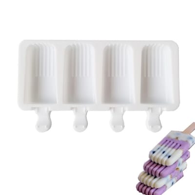 Molde Paleta Silicona 4 espacios