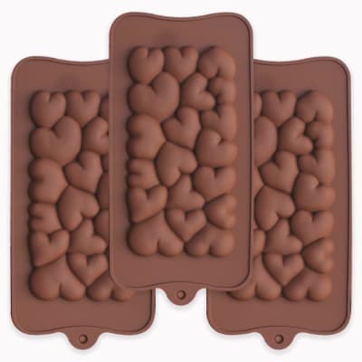 Molde Silicona Barra Corazones