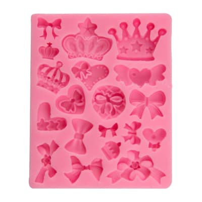 Molde Silicona para fondant coronas1