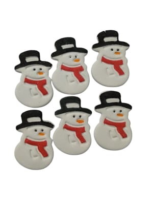 Decoracion Mono de Nieve 4,5cm. 5u.