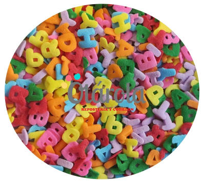 Mostacilla Letras Colores Happy Birthday