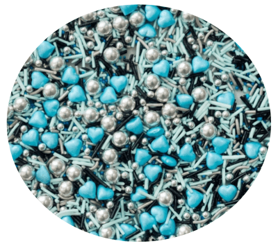 Sprinkles Corazon Celeste Perlas Plata 80grs.1