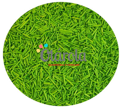 Mostacilla Palito Largo Verde Manzana1