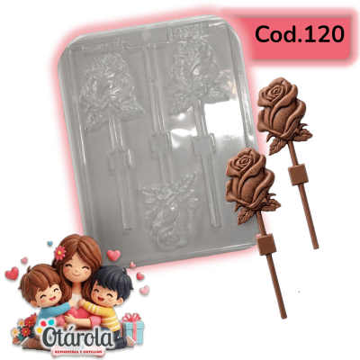 Molde Plastico Rosas 3 Div.1