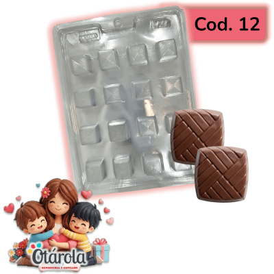 Molde Plastico Mama Cuadrado 16 Div.1