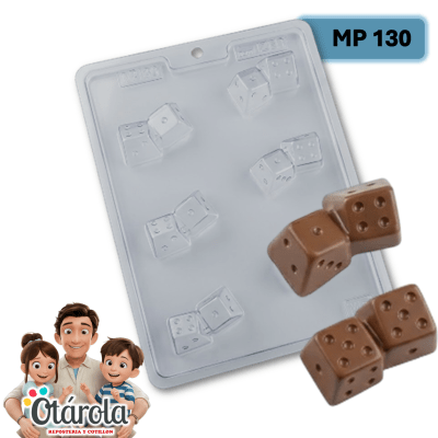 Molde Plastico Papa Dados