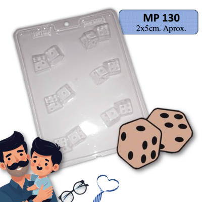 Molde Plastico Papa Dados