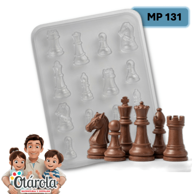 Molde Plastico Papa Piezas de Ajedrez