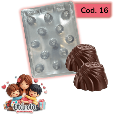 Molde Plastico Bombon 13div.