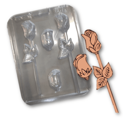 Molde Plastico Rosas 4 Div.1