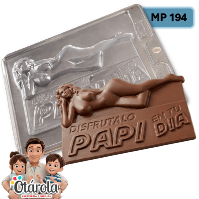 Molde Plastico Papa Disfrutalo 1Div.1