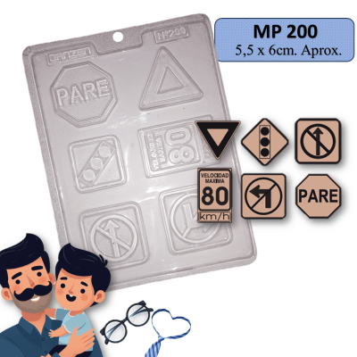 Molde Plastico Papa Señales de Transito1