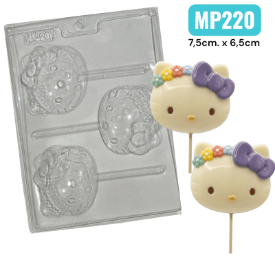 Molde Plastico Paleta Hello Kitty 3 Div.1