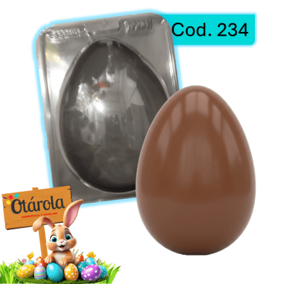 Molde Plastico Huevo Grande Liso 1Div.