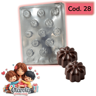 Molde Plastico Mama Flor Maravilla 13 Div.1