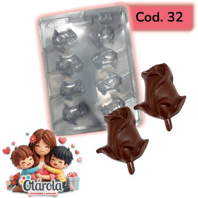 Molde Plastico Mama Rosas 8Div.1