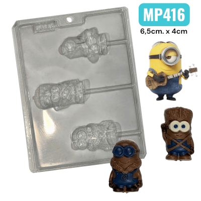 Molde Plastico paleta Minions 3 Div.1