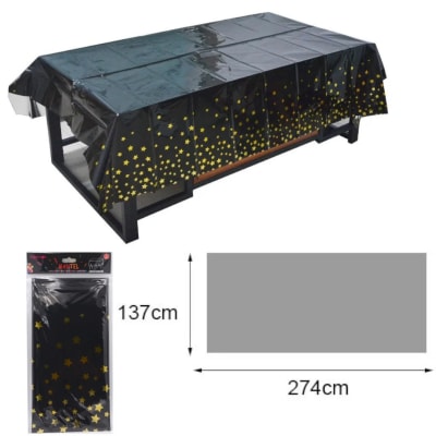 Mantel Negro Con Estrellas1