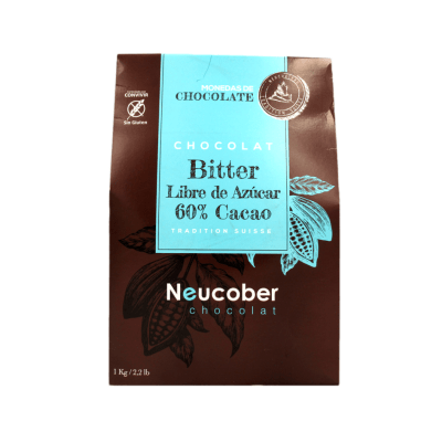 Cobertura Neucober Bitter Monedas 60% Cacao 1kg.