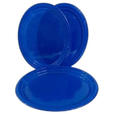 Bandeja Plastica Ovalada Azul X3und